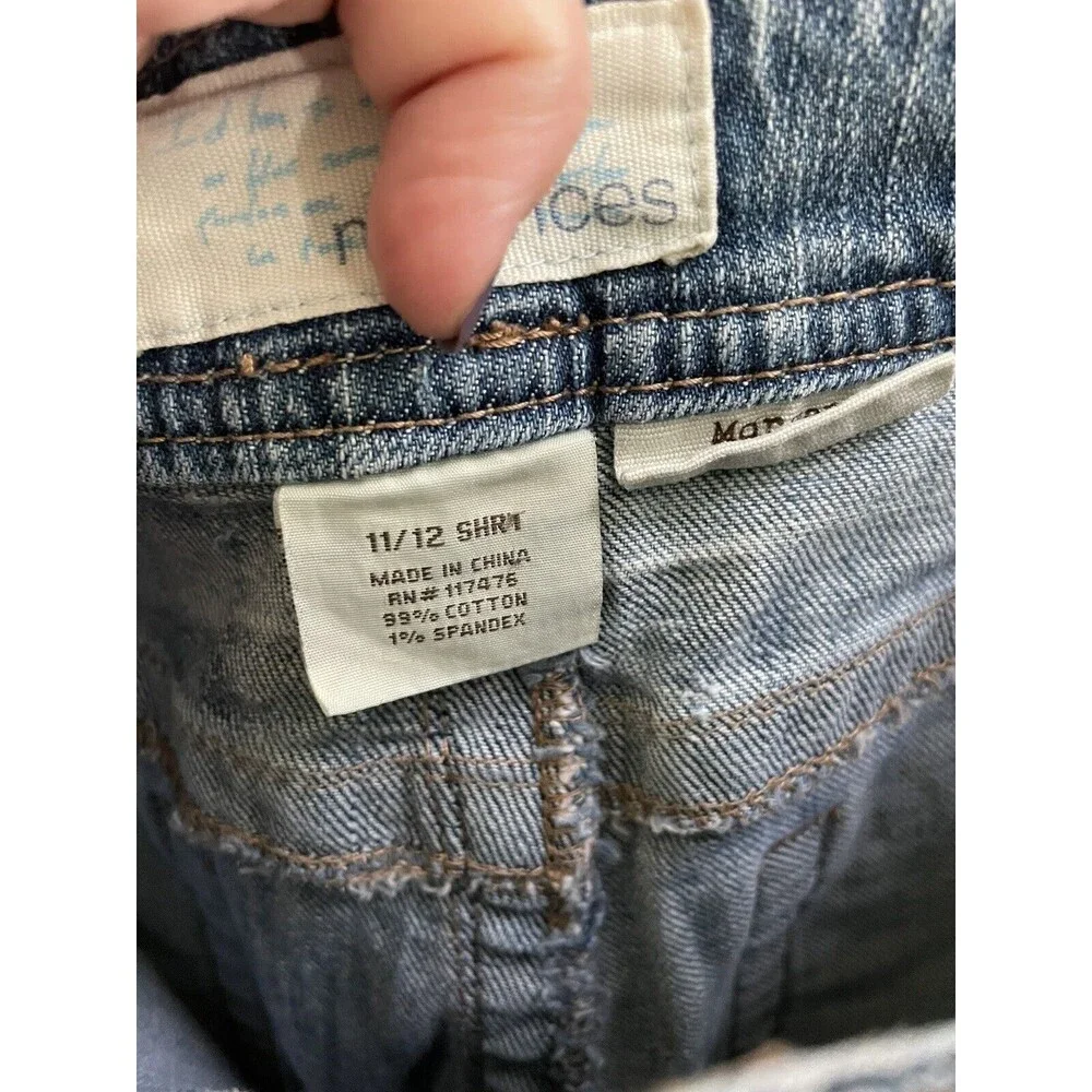 Maurices Morgan New-Boot Womens Size 11/12 Short Mid Rise Denim Blue Jeans 90s